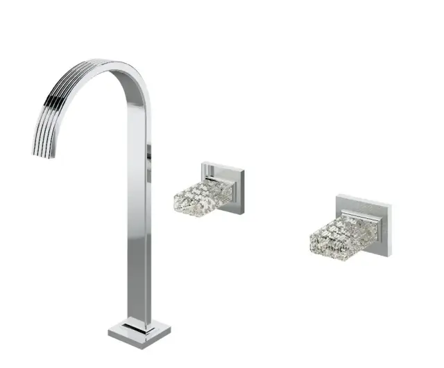 Treemme Kea Смеситель для раковины высокий на 3 отверстия, без д/к, высота излива 29,1, цвет: chrome RWIT3A85CCR_