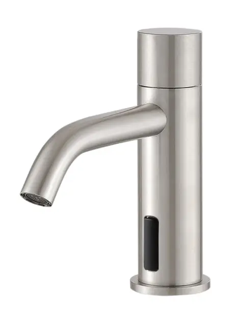 Treemme 40mm Смеситель для раковины, без д/к, сенсор, длина излива 13,2 см, цвет: нержавеющая сталь IT1315ISZZEL