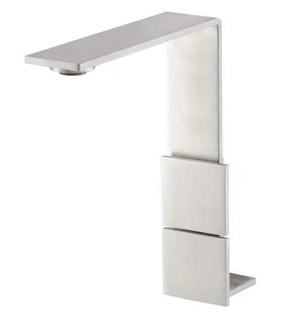 Treemme 5mm Смеситель для раковины высокий, без д/к, высота излива 19,2 см, цвет: нержавеющая сталь IT2515IS5FZZ