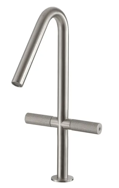 Treemme 22mm Смеситель для раковины, без д/к, высота излива 16 см, цвет: нержавеющая сталь IT6053IS2GZZ