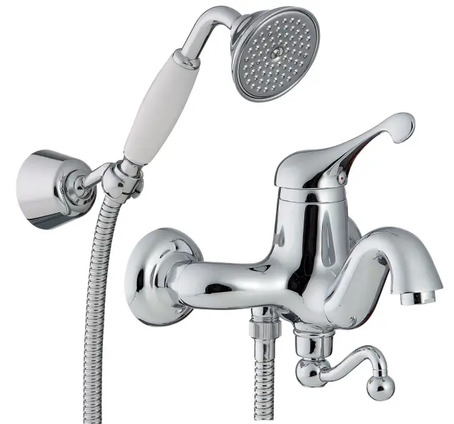 Treemme Piccadilly Смеситель для ванны накладной с ручным душем, 1 вид струи, цвет: chrome IT2100CCPYZZ