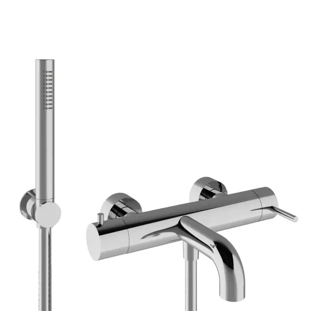 Treemme X-change mono Смеситель для ванны термостатический накладной с ручным душем, цвет: chrome IT6B00CCUPZZ