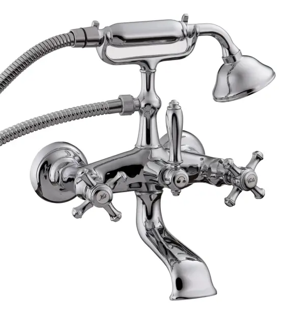 Treemme Old Italy Смеситель для ванны накладной с ручным душем, 1 вид струи, цвет: chrome IT4401CCOIZZ