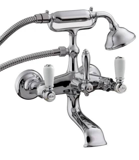Treemme Old Italy Смеситель для ванны накладной с ручным душем, 1 вид струи, цвет: chrome IT4401CCSOZZ