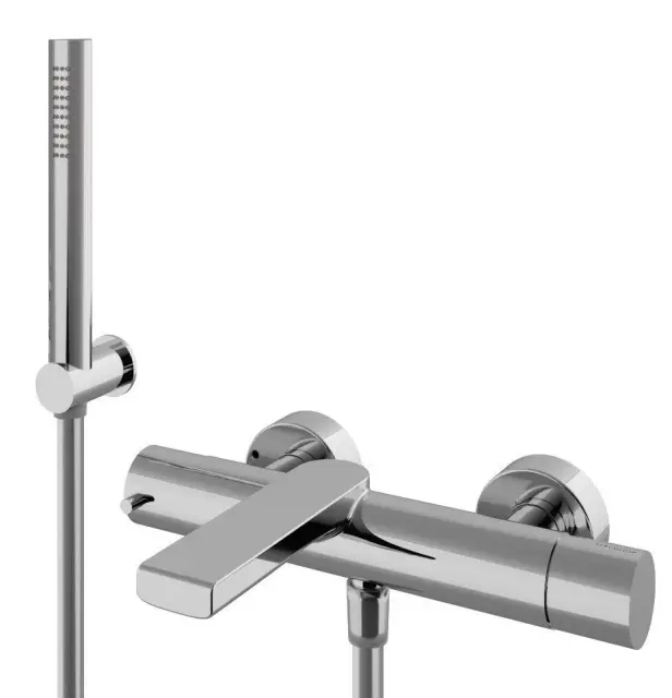Treemme Bamboo Смеситель для ванны накладной с ручным душем, 1 вид струи, цвет: chrome IT5000CCBMZZ