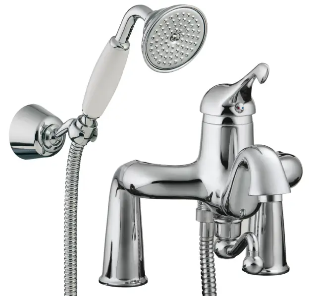 Treemme Piccadilly Смеситель на борт ванны на 2 отверстия, с ручным душем, внеш. часть, цвет: chrome IT2104CCPYZZ