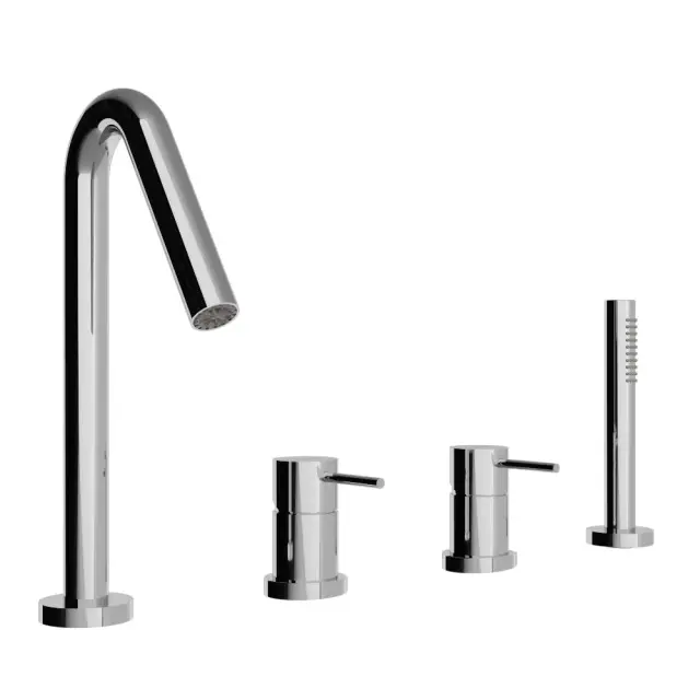 Treemme Up+ Смеситель на борт ванны на 4 отверстия, с ручным душем, внешняя часть, цвет: chrome IT5768CCVLZZ