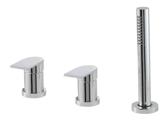 Treemme Ran Смеситель на борт ванны на 3 отверстия, с ручным душем, внешняя часть, цвет: chrome IT2269CCRNZZ