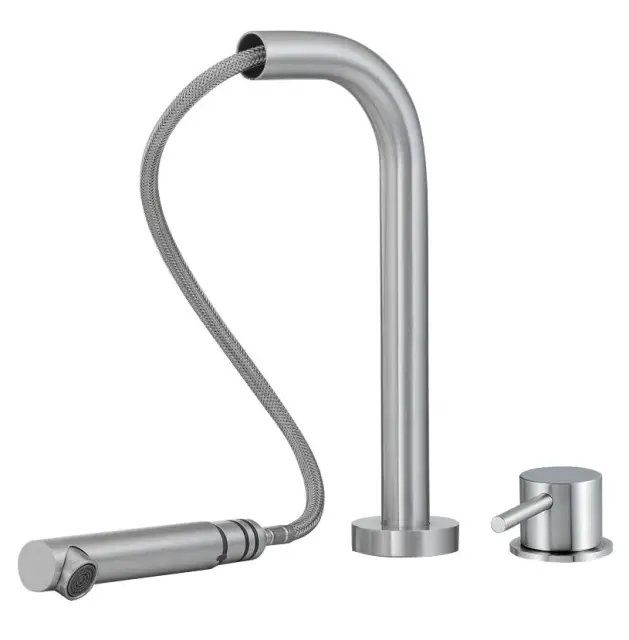 Treemme 40mm Смеситель для кухни с выдвижным изливом, цвет: нержавеющая сталь IT1329IS40ZZ