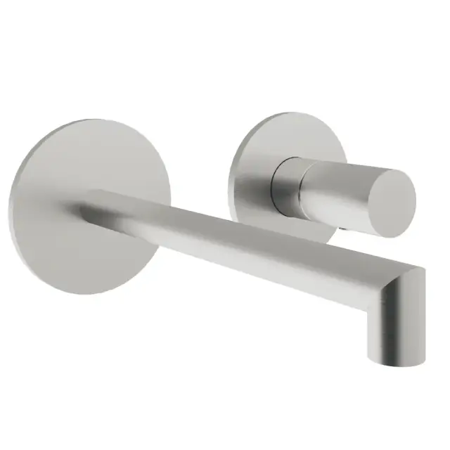 Treemme 28mm Смеситель для раковины встраиваемый, внешняя часть, излив 18см, цвет: нержавеющая сталь RWIT3BC5IS01