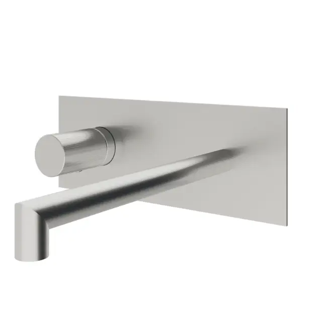 Treemme 28mm Смеситель для раковины встраиваемый, внеш. часть, излив 17,7см, цвет: нержавеющая сталь RWIT3BA7ISG1