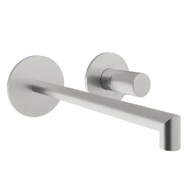 Treemme 28mm Смеситель для раковины встраиваемый, внеш. часть, излив 22,2см, цвет: нержавеющая сталь RWIT3BC6ISG1