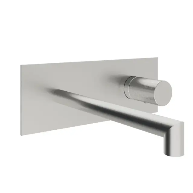 Treemme 28mm Смеситель для раковины встраиваемый, внеш. часть, излив 17,7см, цвет: нержавеющая сталь RWIT3BA5ISG1