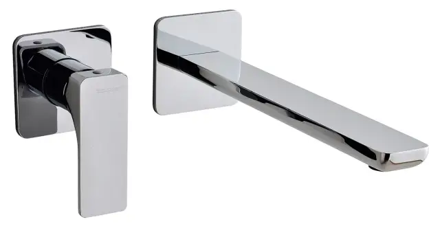 Treemme Hask Смеситель для раковины встраиваемый, внешняя часть, излив 23,3 см, цвет: chrome RWIT6AC9CC01