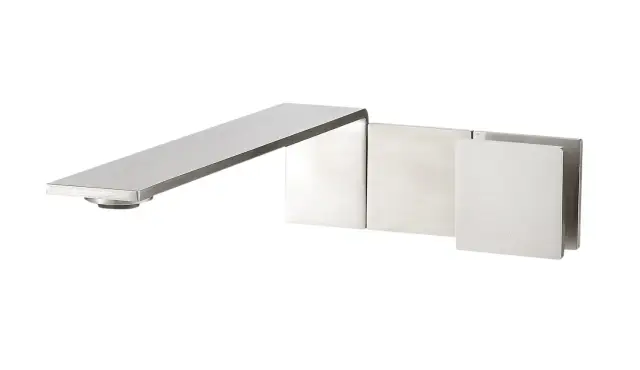 Treemme 5mm Смеситель для раковины встраиваемый, внешняя часть, излив 23 см, цвет: нержавеющая сталь RWIT2852IS96