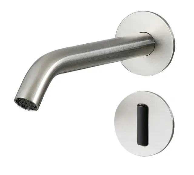 Treemme 40mm Смеситель для раковины встраиваемый, сенсор, излив 20,4 см, цвет: нержавеющая сталь RWIT1396IS02