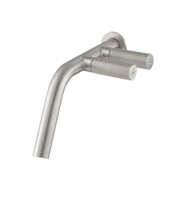 Treemme 22mm Смеситель для раковины встраиваемый, внеш. часть, излив 21,5см, цвет: нержавеющая сталь RWIT3051IS03