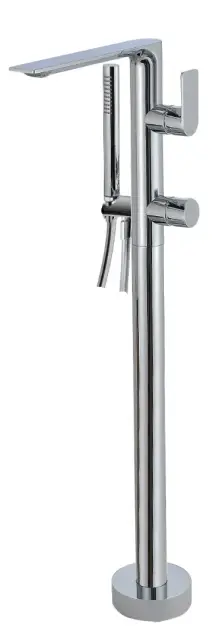 Treemme Ran Смеситель для ванны напольный с ручным душем и шлангом, цвет: chrome RWIT2203CC50