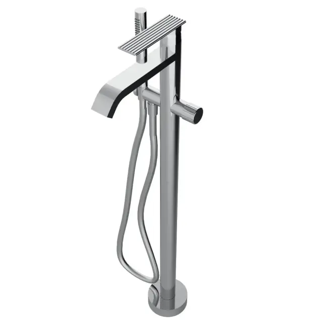 Treemme Ios Смеситель для ванны напольный с ручным душем и шлангом, цвет: chrome RWIT2A03CC50