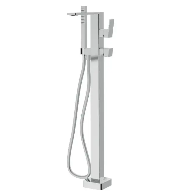 Treemme PA36 Смеситель для ванны напольный с ручным душем и шлангом, цвет: chrome RWIT8B03CC01