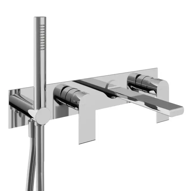 Treemme Bamboo Смеситель для душа встраиваемый, 2 потребителя, внешняя часть, цвет: chrome RWIT50D7CC01