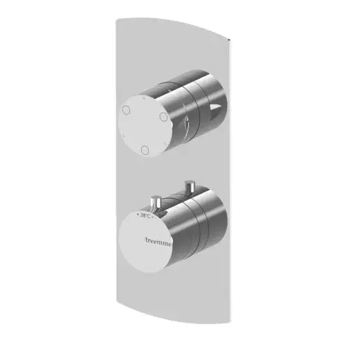 Treemme Albatros Смеситель для душа термостатический встр., 3 потреб., внешняя часть, цвет:chrome RWIT8A72CCAS