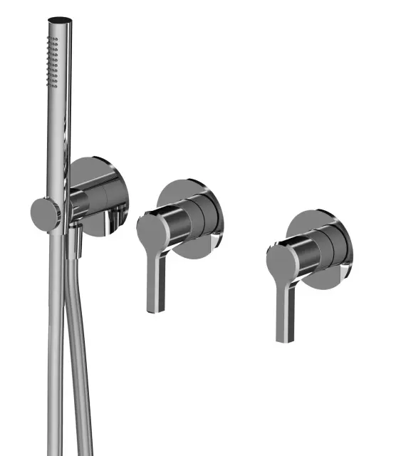 Treemme Aurelia Смеситель для душа встраиваемый, 2 потребителя, внешняя часть, цвет: chrome RWIT2CD9CC01
