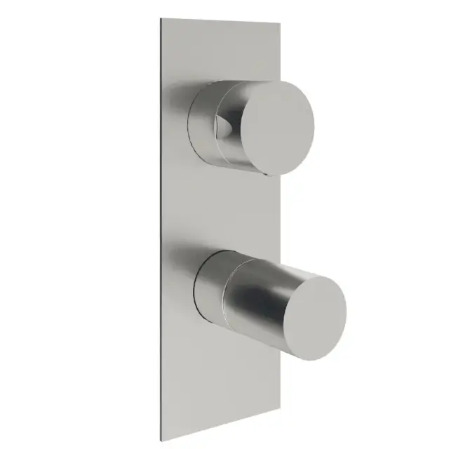 Treemme 28mm Смеситель для душа встраиваемый, 3 потребителя, внешняя часть, цвет: нержавеющая сталь RWIT3BA3IS01