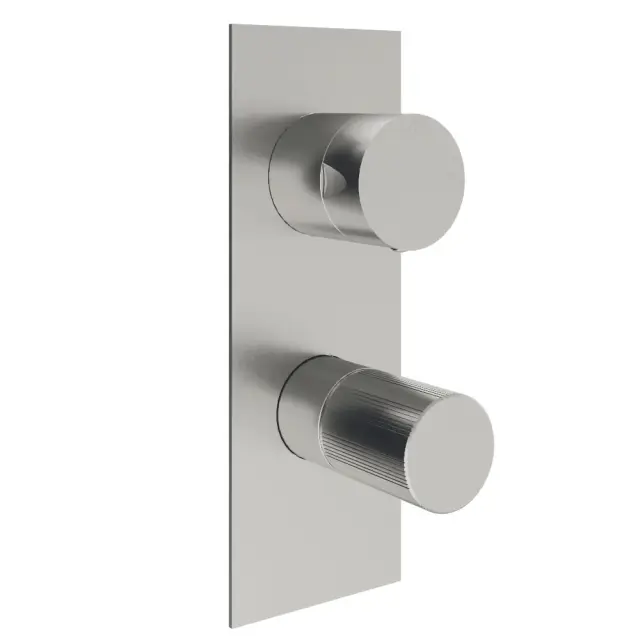 Treemme 28mm Смеситель для душа встраиваемый, 2 потребителя, внешняя часть, цвет: нержавеющая сталь RWIT3BA2ISG1