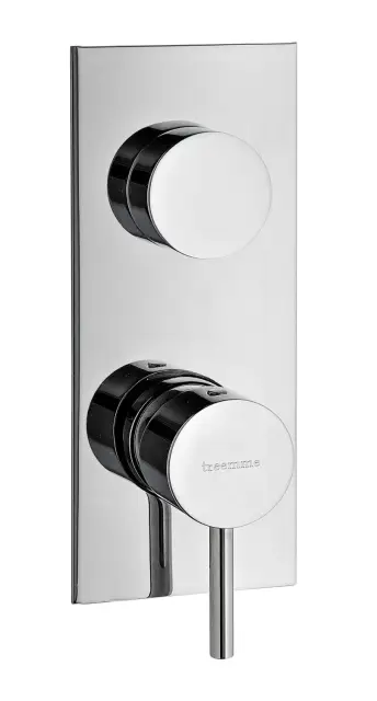 Treemme X-change mono Смеситель для душа встраиваемый, 2 потребителя, внешняя часть, цвет: chrome RWIT58A2CC01