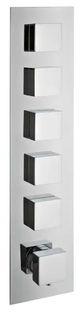 Treemme X-change Смеситель для душа термостатический встр., 5 потребителей, внеш. часть, цвет:chrome RWIT7298CC32