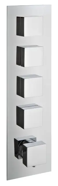 Treemme X-change Смеситель для душа термостатический встр., 4 потреб., внешняя часть, цвет:chrome RWIT7297CC32