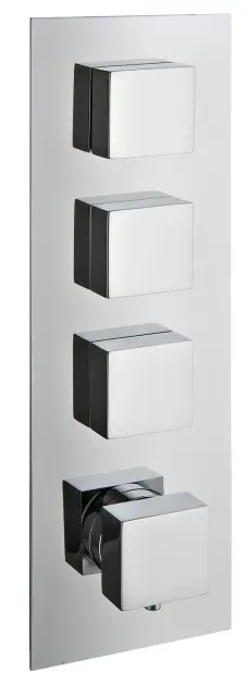 Treemme X-change Смеситель для душа термостатический встр., 3 потреб., внешняя часть, цвет:chrome RWIT7294CC32