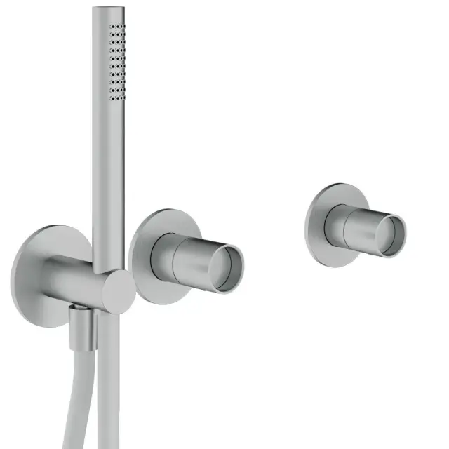 Treemme Watertube Смеситель для душа встраиваемый, 2 потреб., внешняя часть, цвет: нержавеющая сталь RWIT4AD9IS04