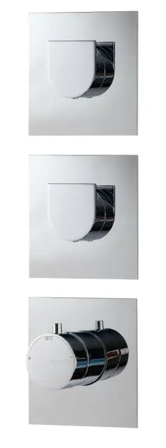 Treemme Ran Смеситель для душа термостатический встраиваемый, 2 потреб., внешняя часть, цвет: chrome RWIT7274CC54