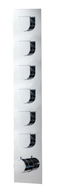 Treemme Ran Смеситель для душа термостатический встраиваемый, 6 потреб., внешняя часть, цвет: chrome RWIT7264CC40