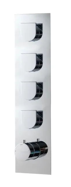 Treemme Ran Смеситель для душа термостатический встраиваемый, 4 потреб., внешняя часть, цвет: chrome RWIT7297CC40