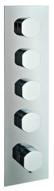 Treemme Hedo Смеситель для душа термостатический встраиваемый, 4 потреб., внешняя часть, цвет:chrome RWIT7297CC33
