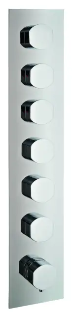 Treemme Hedo Смеситель для душа термостатический встраиваемый, 6 потреб., внешняя часть, цвет:chrome RWIT7264CC33