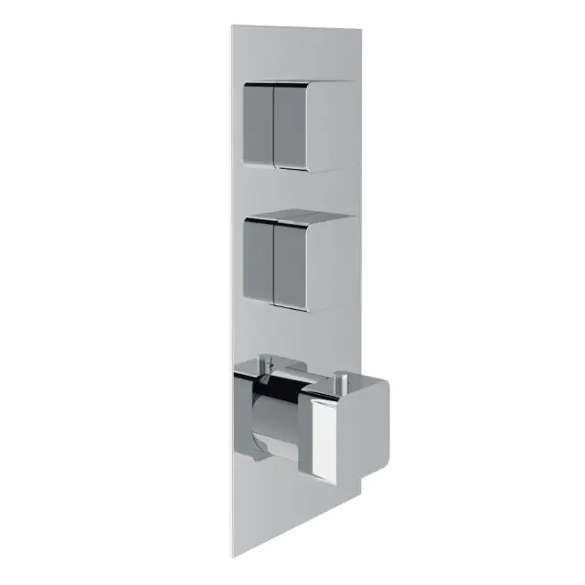 Treemme Hask Смеситель для душа термостатический встраиваемый, 2 потреб., внешняя часть, цвет:chrome RWIT7286CC77