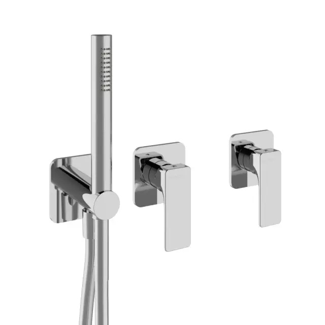 Treemme Hask Смеситель для душа встраиваемый, 2 потребителя, внешняя часть, цвет: chrome RWIT6AD9CC01