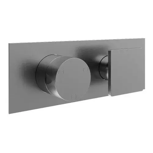 Treemme 5mm Смеситель для душа встраиваемый, 3 потребителя, внешняя часть, цвет: нержавеющая сталь RWIT28E3IS03