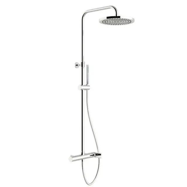 Treemme Bamboo Душевая стойка: смеситель, ручной душ 1 вид струи, шланг, верхний душ, цвет: chrome IT5060CCBMZZ