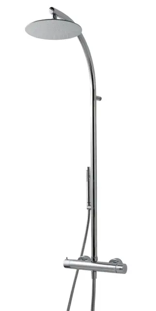 Treemme Shower Душевая стойка: смеситель, ручной и верхний душ 1 вид струи, цвет: chrome RWIT6500CC25