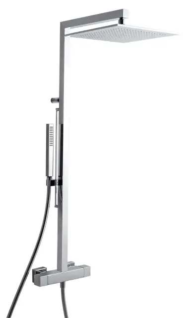 Treemme Shower Душевая стойка: термостат, ручной и верхний душ 1 вид струи, цвет: chrome IT6525CCXM30