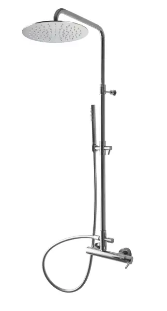 Treemme Time-Time out Душевая стойка: смеситель, руч. душ 1 вид струи, шланг, верх. душ, цвет:chrome IT5160CCTLZZ