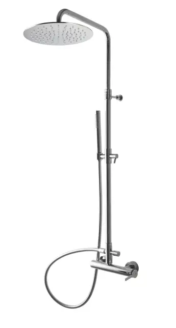 Treemme Time-Time out Душевая стойка: смеситель, руч. душ 1 вид струи, шланг, верх. душ, цвет:chrome IT5160CCTMZZ