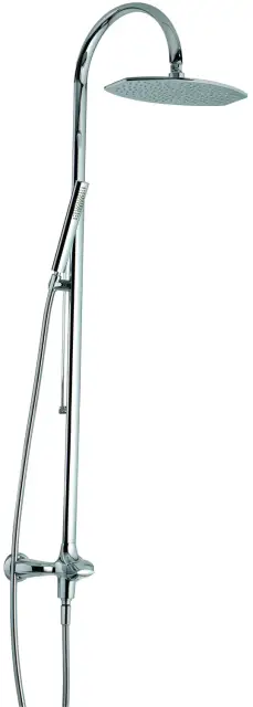 Treemme Hedo Душевая стойка: смеситель, ручной душ 1 вид струи, шланг, верхний душ, цвет: chrome IT0960CCHEZZ