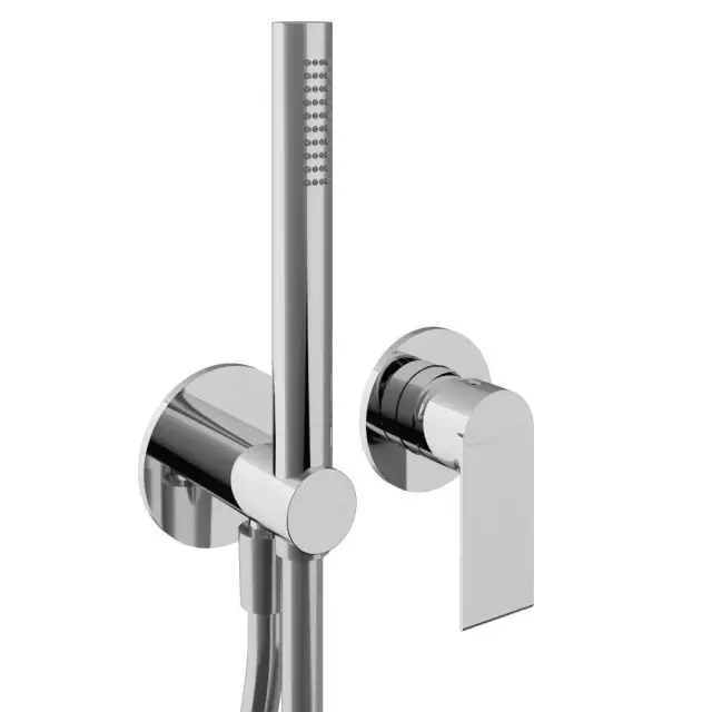 Treemme Bamboo Душевой гарнитур: душевая лейка 1 вид струи, держатель, шланг, цвет: chrome RWIT50D4CC01