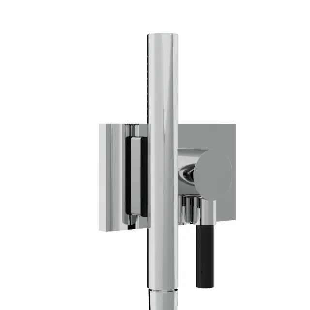 Treemme Watt Душевой гарнитур: душевая лейка 1 вид струи, держатель, шланг, цвет: chrome RWIT2BF6CC25